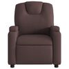 vidaXL Fauteuil inclinable &eacute;lectrique Marron fonc&eacute; Tissu