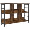 vidaXL &Eacute;tag&egrave;re Ch&ecirc;ne fum&eacute; 102 x 32 x 72,5 cm Bois d'ing&eacute;nierie