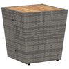 vidaXL Ensemble bistro de jardin 3 pcs Gris polyrotin