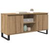 vidaXL Meuble TV Ch&ecirc;ne artisanal 104 x 35 x 50 cm Bois d'ing&eacute;nierie