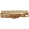 vidaXL Ensemble de canap&eacute;s d'ext&eacute;rieur 6 pc Naturel et Beige