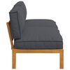 vidaXL Ensemble de Canap&eacute;s avec coussin Anthracite 240 x 80 x 69 cm