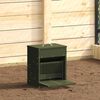 vidaXL Nourrisseur &agrave; p&eacute;dale pour poules Vert olive 33 x 42 x 40 cm