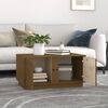 vidaXL Table basse Marron miel 80x50x40 cm Bois massif de pin