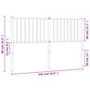 vidaXL T&ecirc;te de lit m&eacute;tal blanc 135 cm