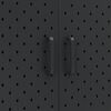 vidaXL Buffet haut Noir 80x35x135 cm Acier