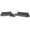 vidaXL Salon de jardin 8 pcs R&eacute;sine tress&eacute;e Gris