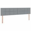vidaXL Lit avec rangement et matelas Gris clair 200 x 200 cm
