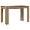 vidaXL Table &agrave; manger ch&ecirc;ne artisanal 120x60x76 cm bois d'ing&eacute;nierie