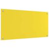 vidaXL Protection de cuisine Jaune 100 x 50 x 0,6 cm verre tremp&eacute;