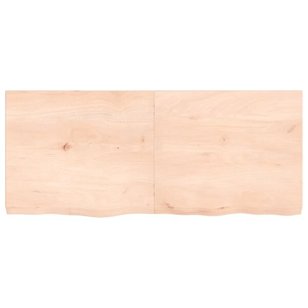 vidaXL &Eacute;tag&egrave;re murale 140x60x(2-6) cm bois de ch&ecirc;ne massif non trait&eacute;