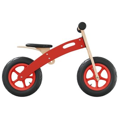 vidaXL Vélo d'équilibre pour enfants avec pneus pneumatiques rouge