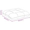 vidaXL Coussins de si&egrave;ge 4 pcs Rose 40 x 40 x 12 cm tissu