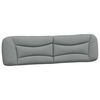 vidaXL Cadre de lit avec LED sans matelas Hvar gris clair 200x200 cm tissu