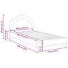 vidaXL Cadre de lit pour enfants avec t&ecirc;te de lit Violet 90 x 190 cm