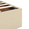 vidaXL Cadre de lit ottoman sans matelas cr&egrave;me 120x190 cm tissu