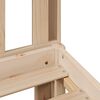 vidaXL Lit bibliothèque sans matelas 135x190 cm bois de pin massif
