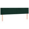 vidaXL Sommier &agrave; lattes de lit et matelas Vert fonc&eacute; 180x200cm Velours