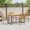 vidaXL Ensemble de salle &agrave; manger pour jardin 5 pcs Gris