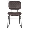LABEL51 Chaises &agrave; manger lot de 2 Sev 49x60x87 cm anthracite