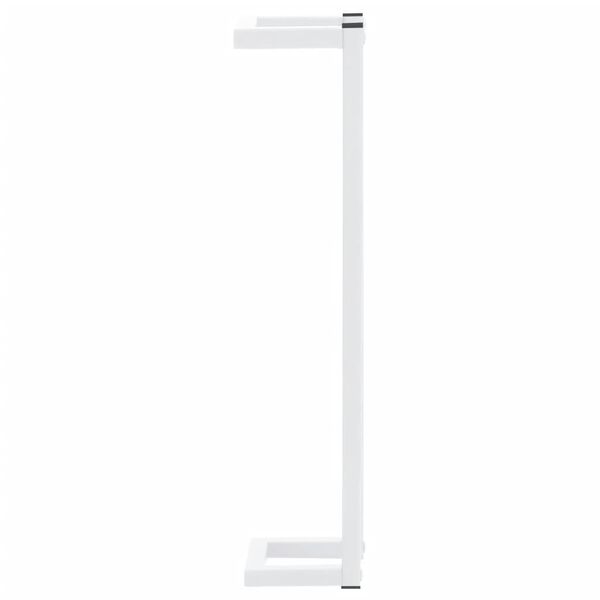 vidaXL Porte-serviette Blanc 12,5x12,5x60 cm Acier