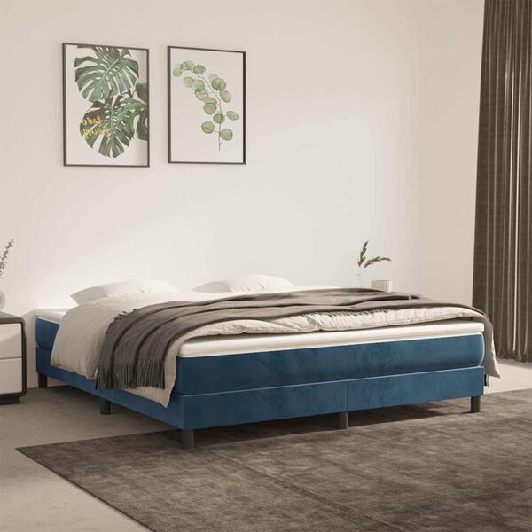 vidaXL Matelas de lit à ressorts ensachés 160x220x20 cm velours