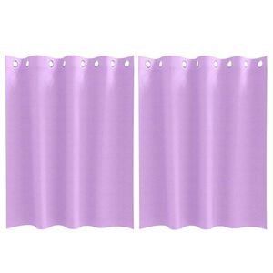 vidaXL Rideaux occultants avec anneaux 2 pc Pourpre 140 x 140 cm