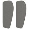 vidaXL T&ecirc;te de lit avec oreilles Gris fonc&eacute; 93x23x78/88 cm Tissu