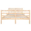 vidaXL Cadre de lit sans matelas bois massif