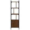 vidaXL Biblioth&egrave;que avec porte ch&ecirc;ne marron 44,5x30x154,5 cm