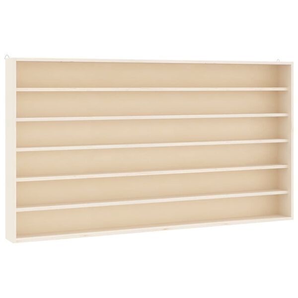 vidaXL Vitrine de collection en bois avec 6 &eacute;tag&egrave;res 80x8,5x55 cm