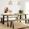 vidaXL Table &agrave; manger 200x90x75 cm bois d'acacia solide