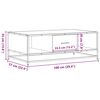 vidaXL Table basse sonoma gris 100x57x35 cm bois d'ing&eacute;nierie et m&eacute;tal