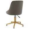 vidaXL Chaises pivotantes &agrave; manger lot de 2 Gris clair Velours
