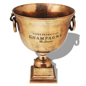 vidaXL Refroidisseur &agrave; champagne Coupe de troph&eacute;e Cuivre Marron