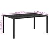 vidaXL Ensemble &agrave; manger de jardin 5 pcs Acier Noir