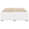vidaXL Cadre de lit sans matelas blanc 140x190 cm similicuir
