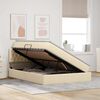 vidaXL Lit avec rangement et matelas avec matelas Cr&egrave;me 140 x 200 cm