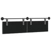 vidaXL T&ecirc;te de lit suspendue Gris fonc&eacute; 170 x 55 x 7 cm Velours