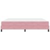 vidaXL Lit &agrave; ressorts avec matelas Rose 200 x 200 cm tissu