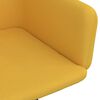 vidaXL Chaise pivotante de salle &agrave; manger Jaune Velours