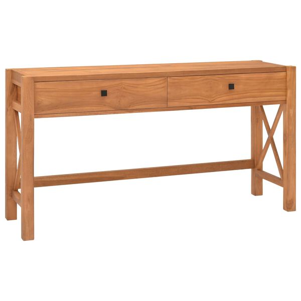 vidaXL Bureau avec tiroirs 120x40x75 cm bois de teck solide