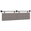 vidaXL T&ecirc;te de lit suspendue Montage mural tissu