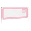 vidaXL Barri&egrave;re de s&eacute;curit&eacute; de lit d'enfant Rose 200x25 cm Tissu