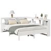 vidaXL Lit biblioth&egrave;que sans matelas blanc 160x200 cm bois pin massif