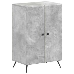 vidaXL Cabinet &agrave; chaussures BREDA 59,5 x 39,5 x 90 cm Gris b&eacute;ton