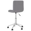 vidaXL Chaises pivotantes &agrave; manger lot de 2 Gris clair Tissu