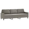 vidaXL Ensemble de canap&eacute;s 3 pcs avec coussins Gris clair Velours