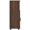 vidaXL Cabinet de salle de bain avec porte Ch&ecirc;ne brun 30 x 35 x 95 cm