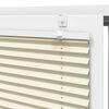 vidaXL Store pliss&eacute; cr&egrave;me 95x200 cm largeur du tissu 94,4 cm polyester